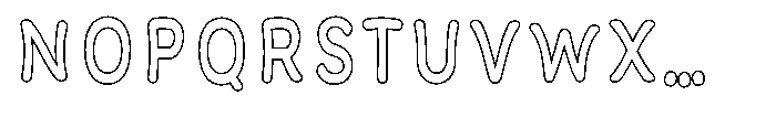 Calyon Outline Regular Font UPPERCASE