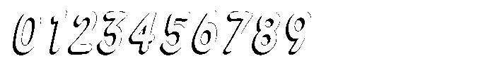 Calyon Shadow Bold Italic Font OTHER CHARS
