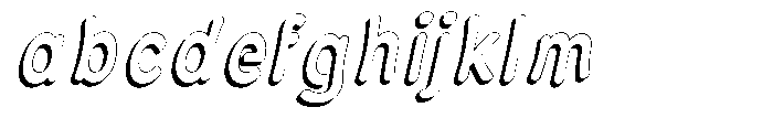 Calyon Shadow Bold Italic FONT