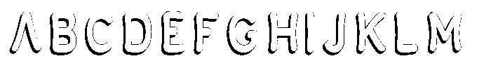 Calyon Shadow Bold Font UPPERCASE