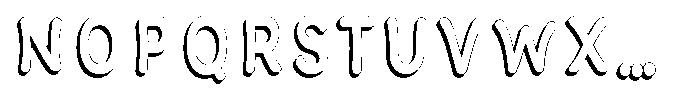 Calyon Shadow Bold Font UPPERCASE