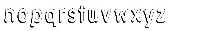 Calyon Shadow Bold Font LOWERCASE