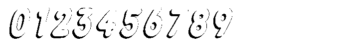 Calyon Shadow Extra Bold Italic Font OTHER CHARS