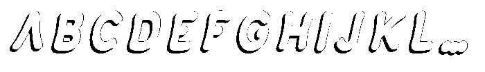 Calyon Shadow Extra Bold Italic Font UPPERCASE