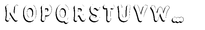 Calyon Shadow Extra Bold Font UPPERCASE
