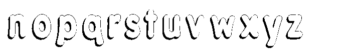 Calyon Shadow Extra Bold Font LOWERCASE