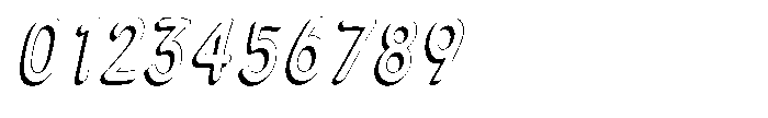Calyon Shadow Italic Font OTHER CHARS