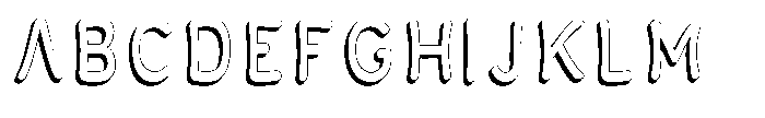 Calyon Shadow Regular Font UPPERCASE