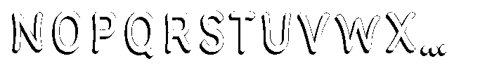 Calyon Shadow Regular Font UPPERCASE