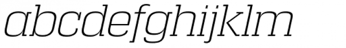 Calypso E ExtraLight Italic Font LOWERCASE
