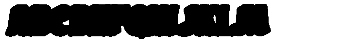 Calyra Retro Extrude Font UPPERCASE