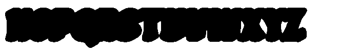 Calyra Retro Extrude Font UPPERCASE