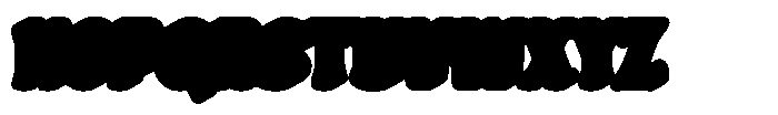 Calyra Retro Extrude Font LOWERCASE