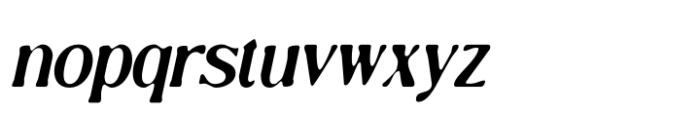 Camarine Blur Italic Font LOWERCASE