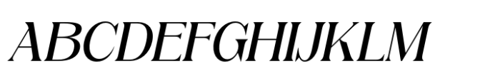 Camarine Italic Font UPPERCASE