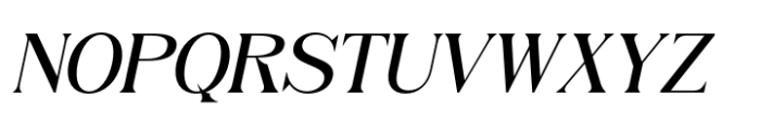 Camarine Italic Font UPPERCASE