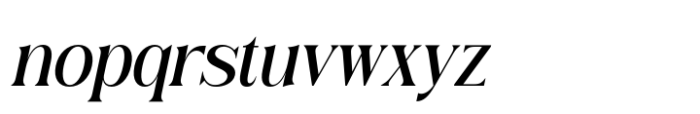 Camarine Italic Font LOWERCASE