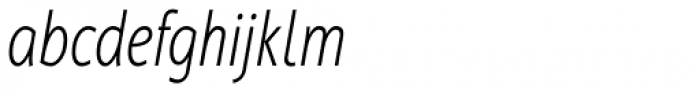 Cambridge Light Cond Italic Font LOWERCASE