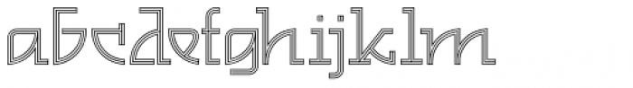 Cambridge Pinstripe NF Font LOWERCASE