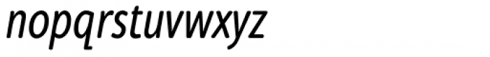 Cambridge Round Cond Italic Font LOWERCASE