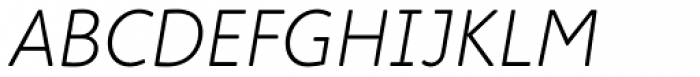 Cambridge Round Light Italic Font UPPERCASE