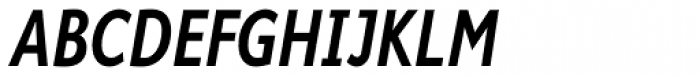 Cambridge SemiBold Cond Italic Font UPPERCASE