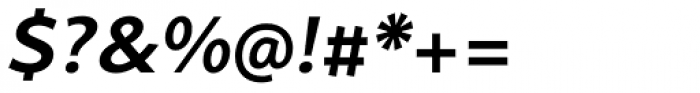 Cambridge SemiBold Exp Italic Font OTHER CHARS