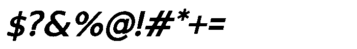 Cambud Bold Obelique Font OTHER CHARS