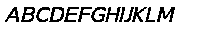 Cambud Bold Obelique Font UPPERCASE