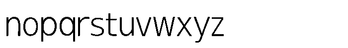 Cambud Light Font LOWERCASE