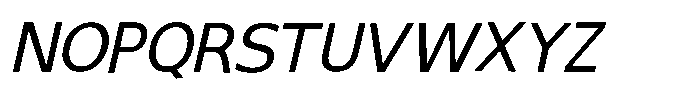 Cambud Regular Obelique Font UPPERCASE