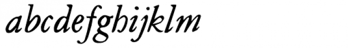 Camden Italic Font LOWERCASE