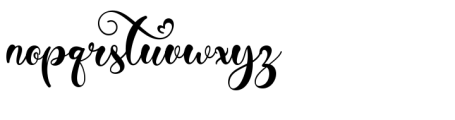 Camelia Butterfly Font LOWERCASE