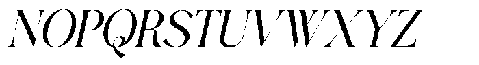 Camelia Italic Font UPPERCASE