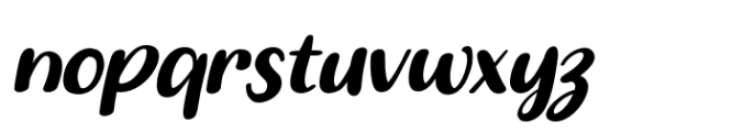 Camelia Samira Oblique Font LOWERCASE