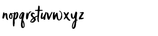 Camelong Brush Font LOWERCASE