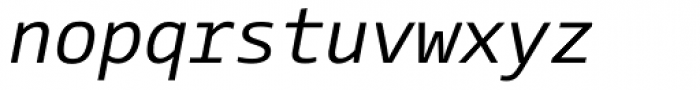 CamingoCode Italic Font LOWERCASE
