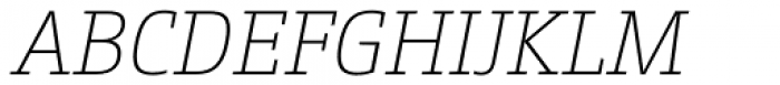 CamingoSlab ExtraLight Italic Font UPPERCASE