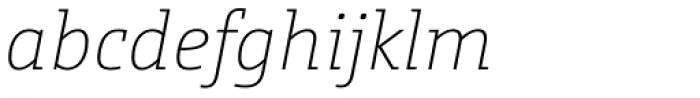 CamingoSlab ExtraLight Italic Font LOWERCASE