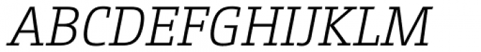 CamingoSlab Light Italic Font UPPERCASE
