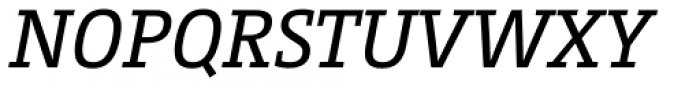 CamingoSlab Regular Italic Font UPPERCASE