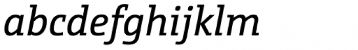 CamingoSlab Regular Italic Font LOWERCASE