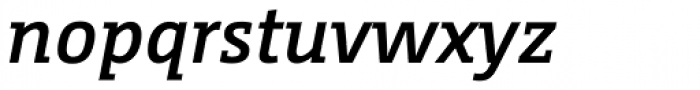 CamingoSlab SemiBold Italic Font LOWERCASE