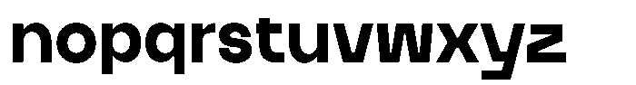 Camon Font LOWERCASE