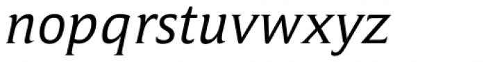 Campan Italic Font LOWERCASE