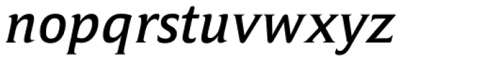 Campan Medium Italic Font LOWERCASE