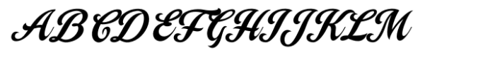 Campana Script Alternate Bold Font UPPERCASE