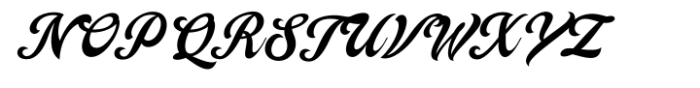 Campana Script Alternate Bold Font UPPERCASE