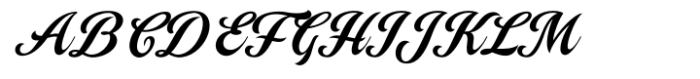 Campana Script Alternate Font UPPERCASE