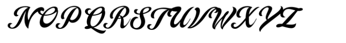 Campana Script Alternate Font UPPERCASE